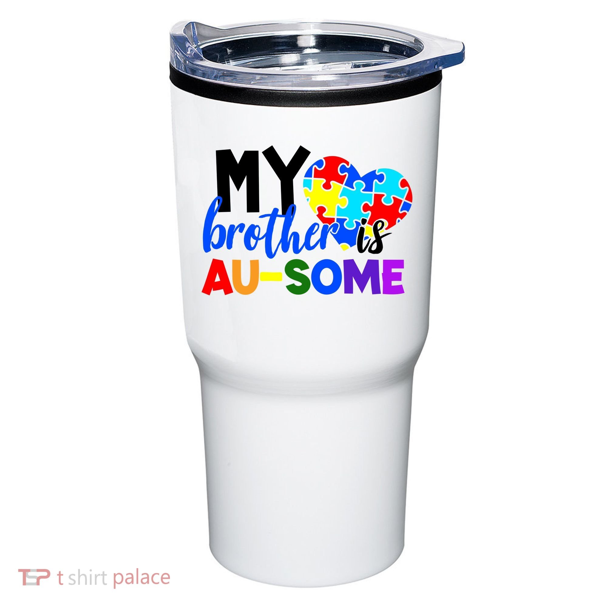 My Brother Is Ausome Autism Awareness Tumbler