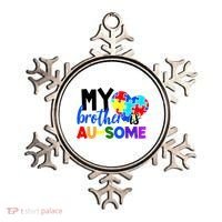 My Brother Is Ausome Autism Awareness Ornament thumb 0
