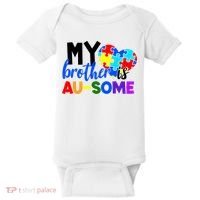 My Brother Is Ausome Autism Awareness Baby Bodysuit thumb 0