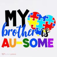 My Brother Is Ausome Autism Awareness Baby Bodysuit thumb 2