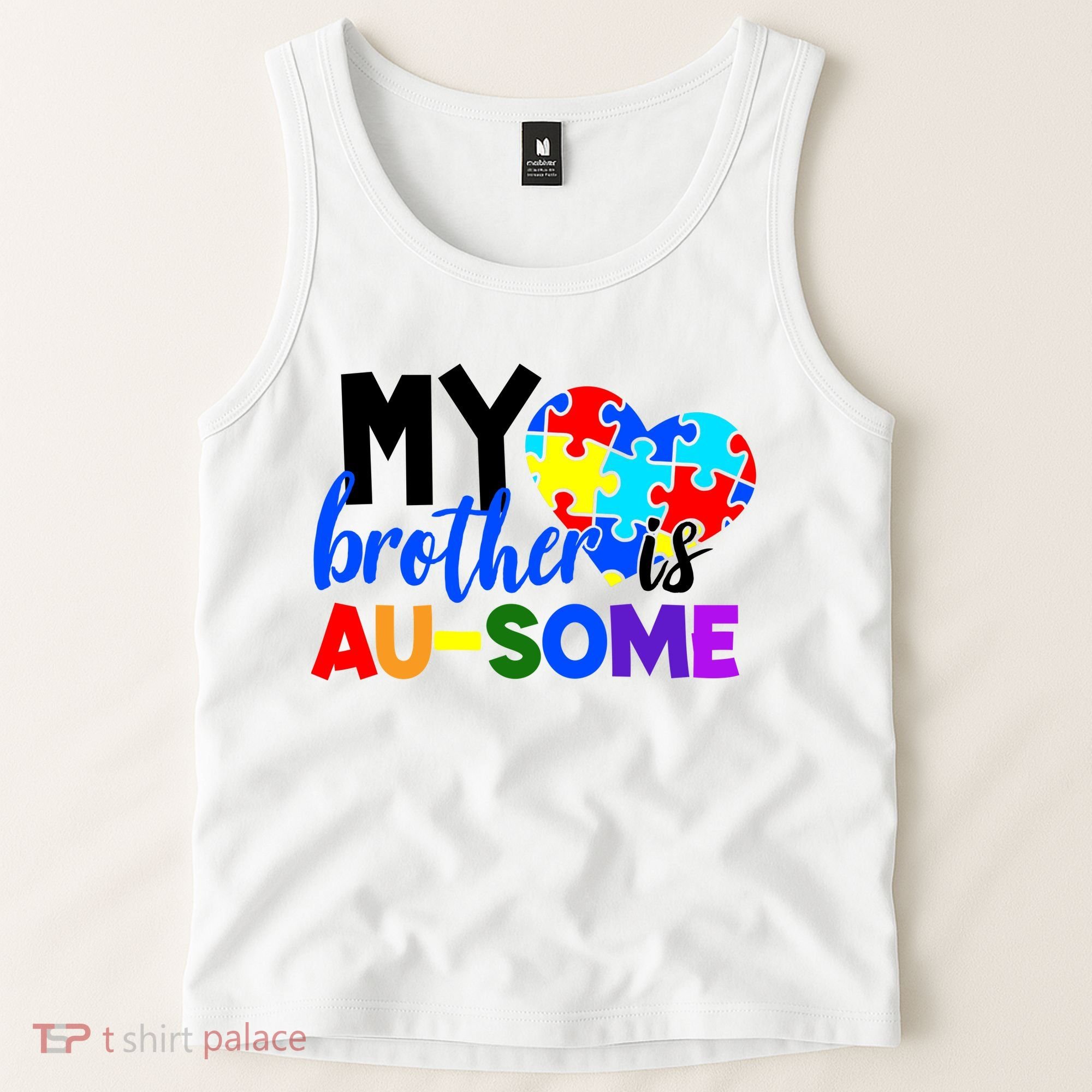 My Brother Is Ausome Autism Awareness Tank Top