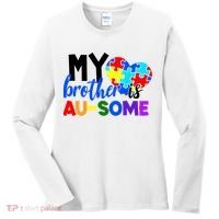 My Brother Is Ausome Autism Awareness Women's Long Sleeve Shirt thumb 0