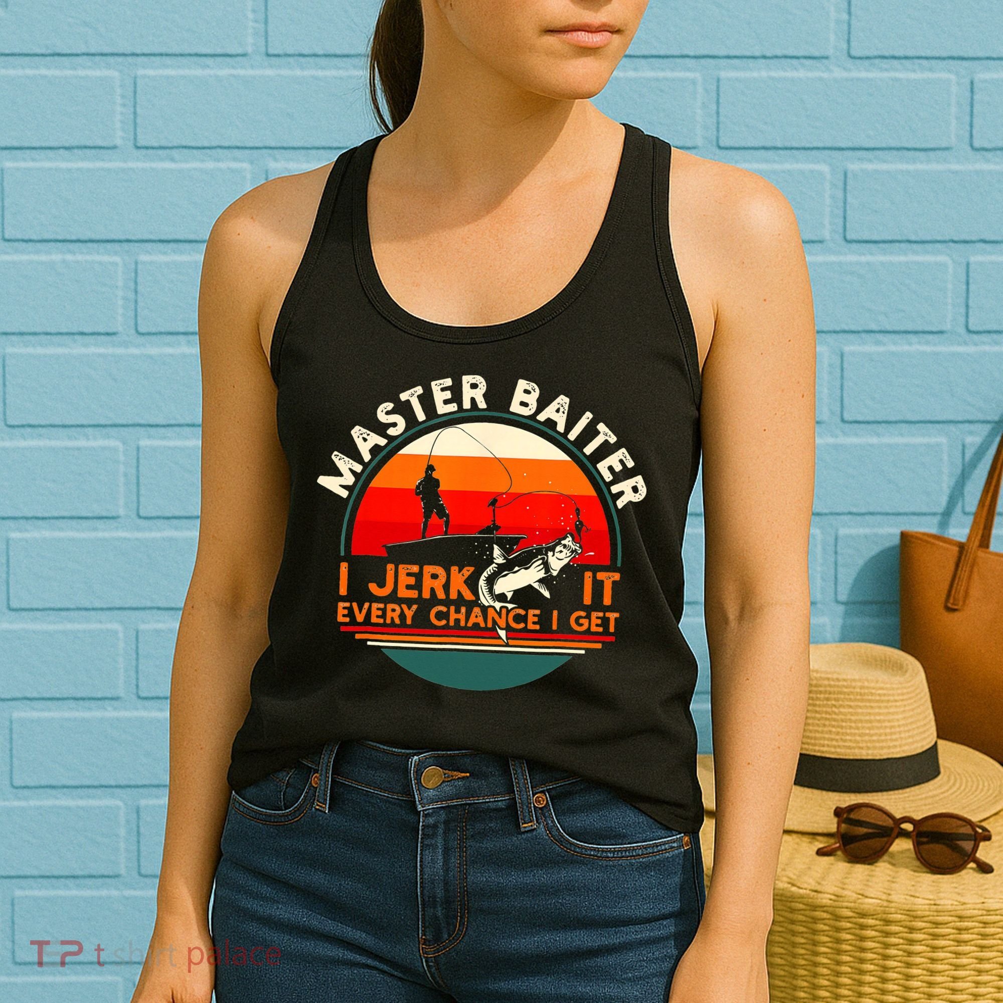 Master Baiter I’m Always Jerking My Rod For A Fishing Lovers Women's Tank Top