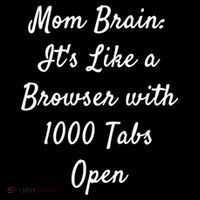 Mom Brain: ItS Like A Browser With 1000 Tabs Open Cute Gift Women's Hoodie thumb 2