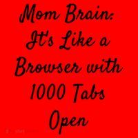 Mom Brain: ItS Like A Browser With 1000 Tabs Open Cute Gift Santa Hat thumb 1