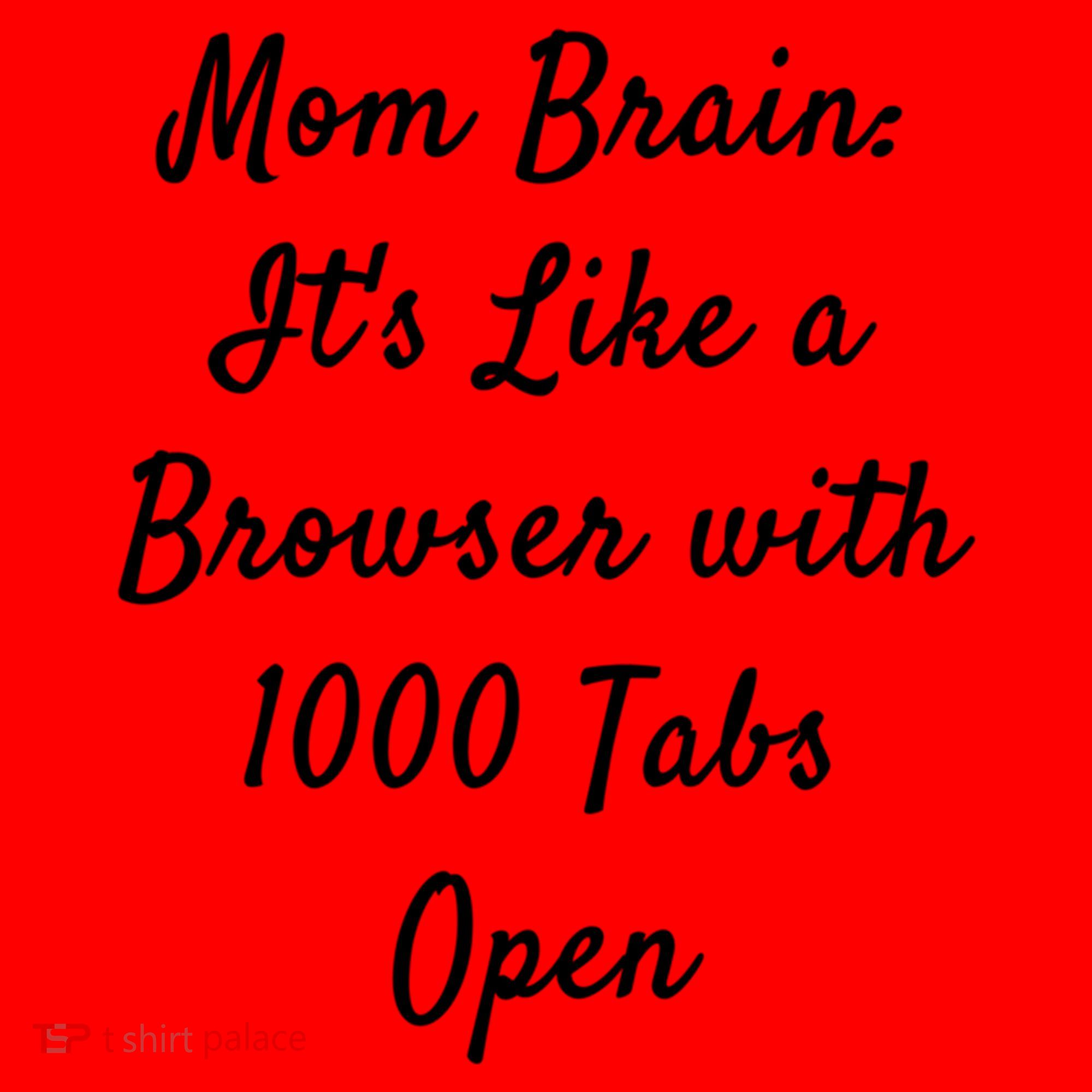 Mom Brain: ItS Like A Browser With 1000 Tabs Open Cute Gift Santa Hat