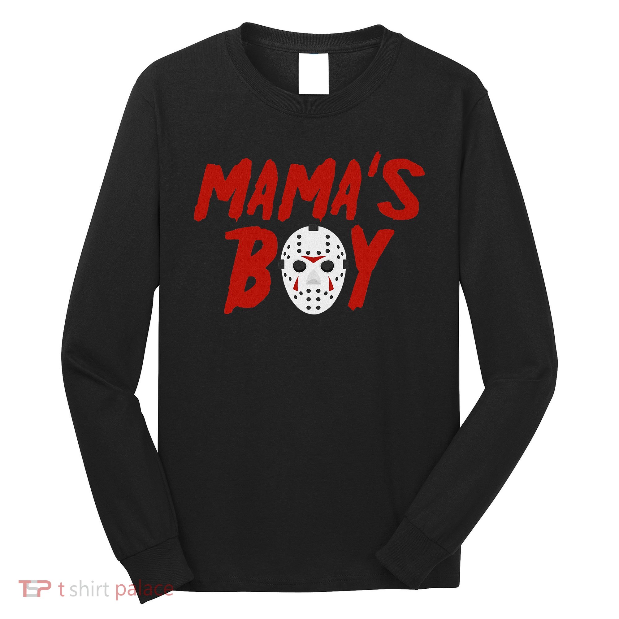 Mama´s Boy I Wish It Was Friday Halloween Long Sleeve Shirt