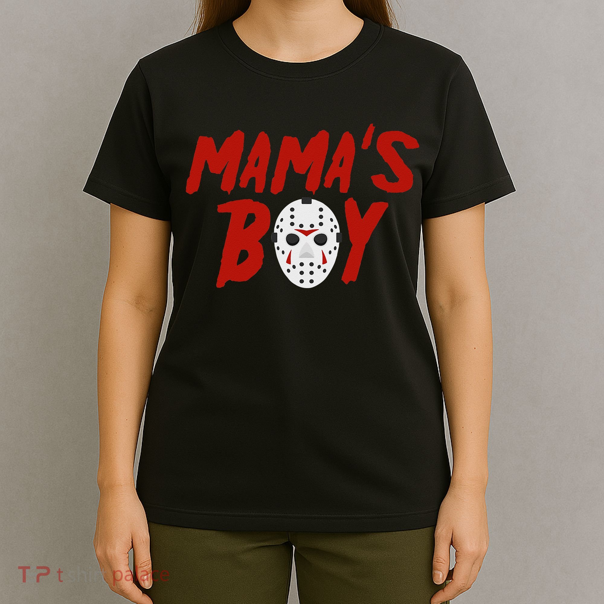 Mama´s Boy I Wish It Was Friday Halloween T-Shirt