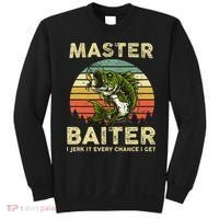 Master Baiter I Jerk It Every Chance I Get Funny Fishing Sweatshirt thumb 0