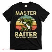 Master Baiter I Jerk It Every Chance I Get Funny Fishing T-Shirt thumb 0