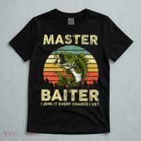 Master Baiter I Jerk It Every Chance I Get Funny Fishing T-Shirt thumb 5
