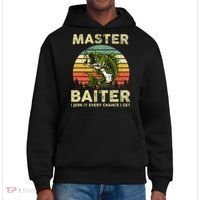 Master Baiter I Jerk It Every Chance I Get Funny Fishing District V.I.T. Heavyweight Hoodie thumb 0