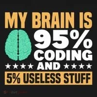 My Brain Is 95% Coding 5% Useless Stuff Great Gift Doggie Tank thumb 4