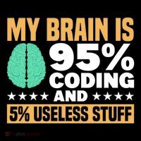 My Brain Is 95% Coding 5% Useless Stuff Great Gift Coffee Mug thumb 5