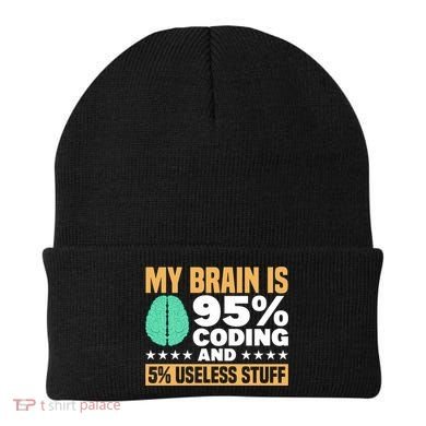 My Brain Is 95% Coding 5% Useless Stuff Great Gift Beanie