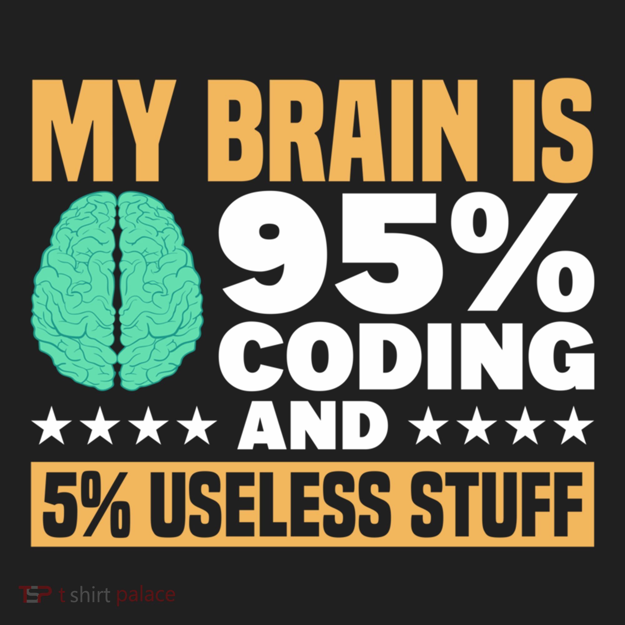 My Brain Is 95% Coding 5% Useless Stuff Great Gift Beanie