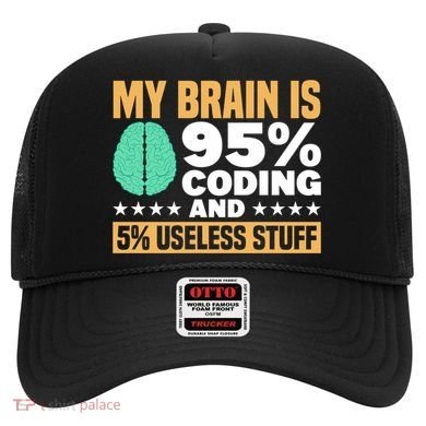 My Brain Is 95% Coding 5% Useless Stuff Great Gift Hat