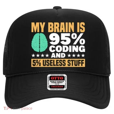 My Brain Is 95% Coding 5% Useless Stuff Great Gift Hat