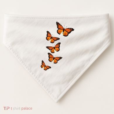 Monarch Butterflies Inspirational Entomologists USA-Made Doggie Bandana