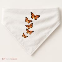 Monarch Butterflies Inspirational Entomologists USA-Made Doggie Bandana thumb 0