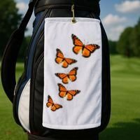 Monarch Butterflies Inspirational Entomologists Golf Towel thumb 2