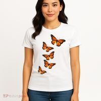 Monarch Butterflies Inspirational Entomologists Women's T-Shirt thumb 4