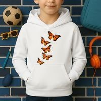 Monarch Butterflies Inspirational Entomologists Kids Hoodie thumb 2