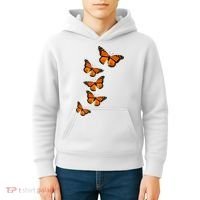 Monarch Butterflies Inspirational Entomologists Kids Hoodie thumb 4