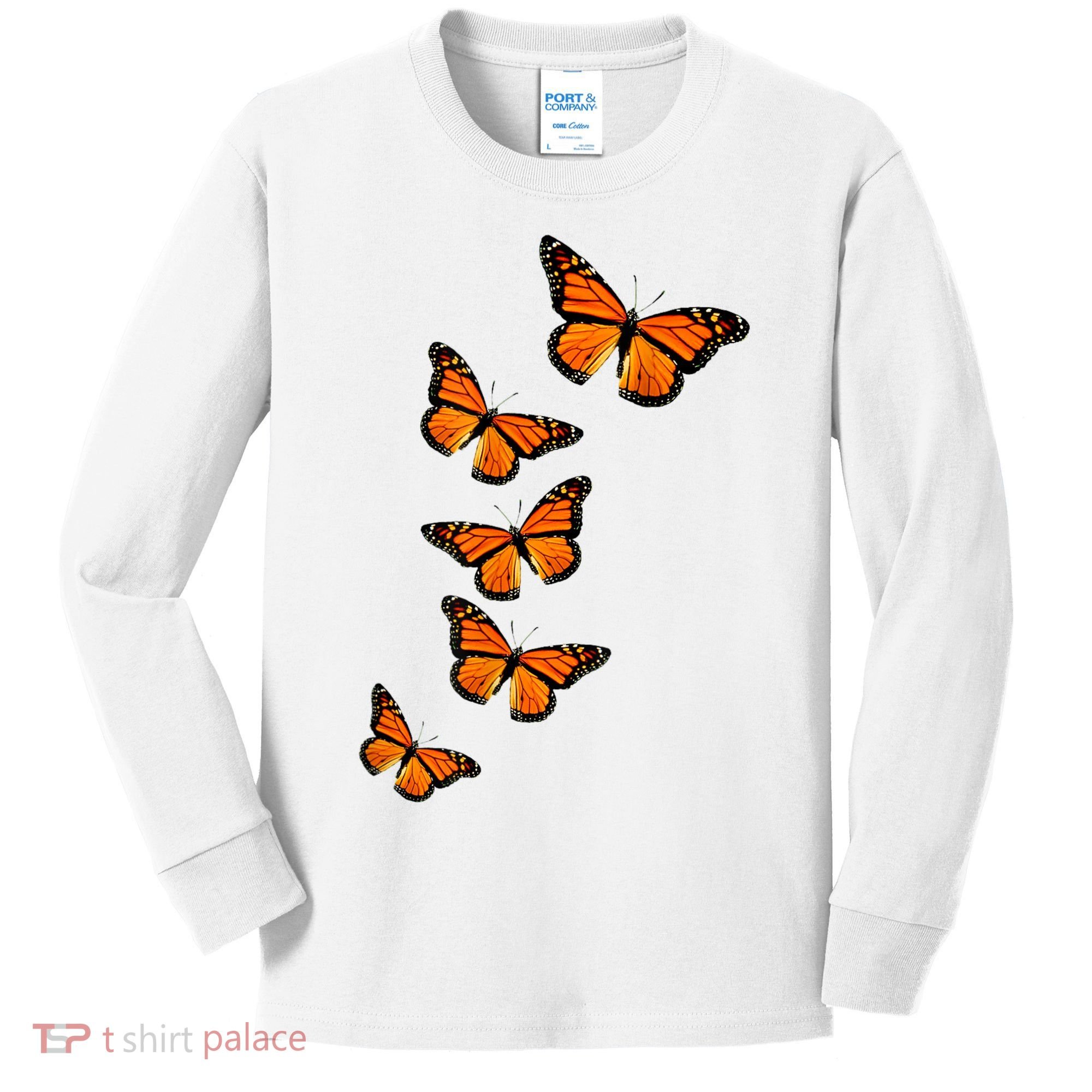 Monarch Butterflies Inspirational Entomologists Kids Long Sleeve Shirt