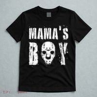 Mama's Boy Jason Hockey Mask Halloween Horror Movie Face T-Shirt thumb 5