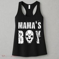 Mama's Boy Jason Hockey Mask Halloween Horror Movie Face Women's Tank Top thumb 3