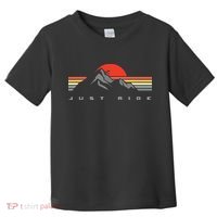 Mountain Bike Just Ride Downhill MTB Vintage Mountain Biker Toddler T-Shirt thumb 0