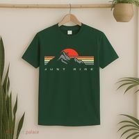 Mountain Bike Just Ride Downhill MTB Vintage Mountain Biker T-Shirt thumb 2