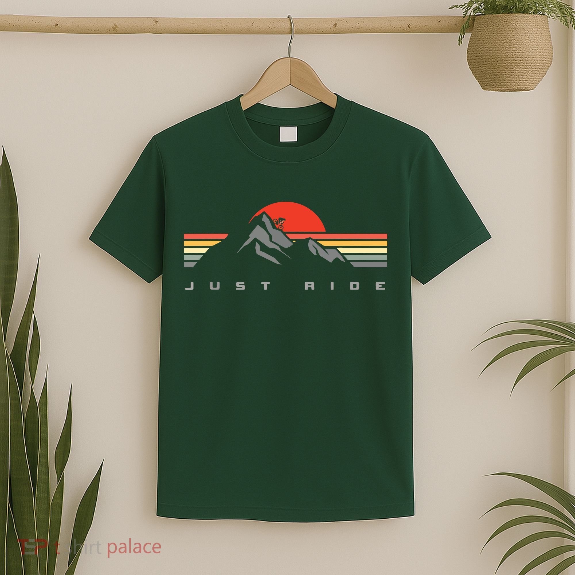 Mountain Bike Just Ride Downhill MTB Vintage Mountain Biker T-Shirt