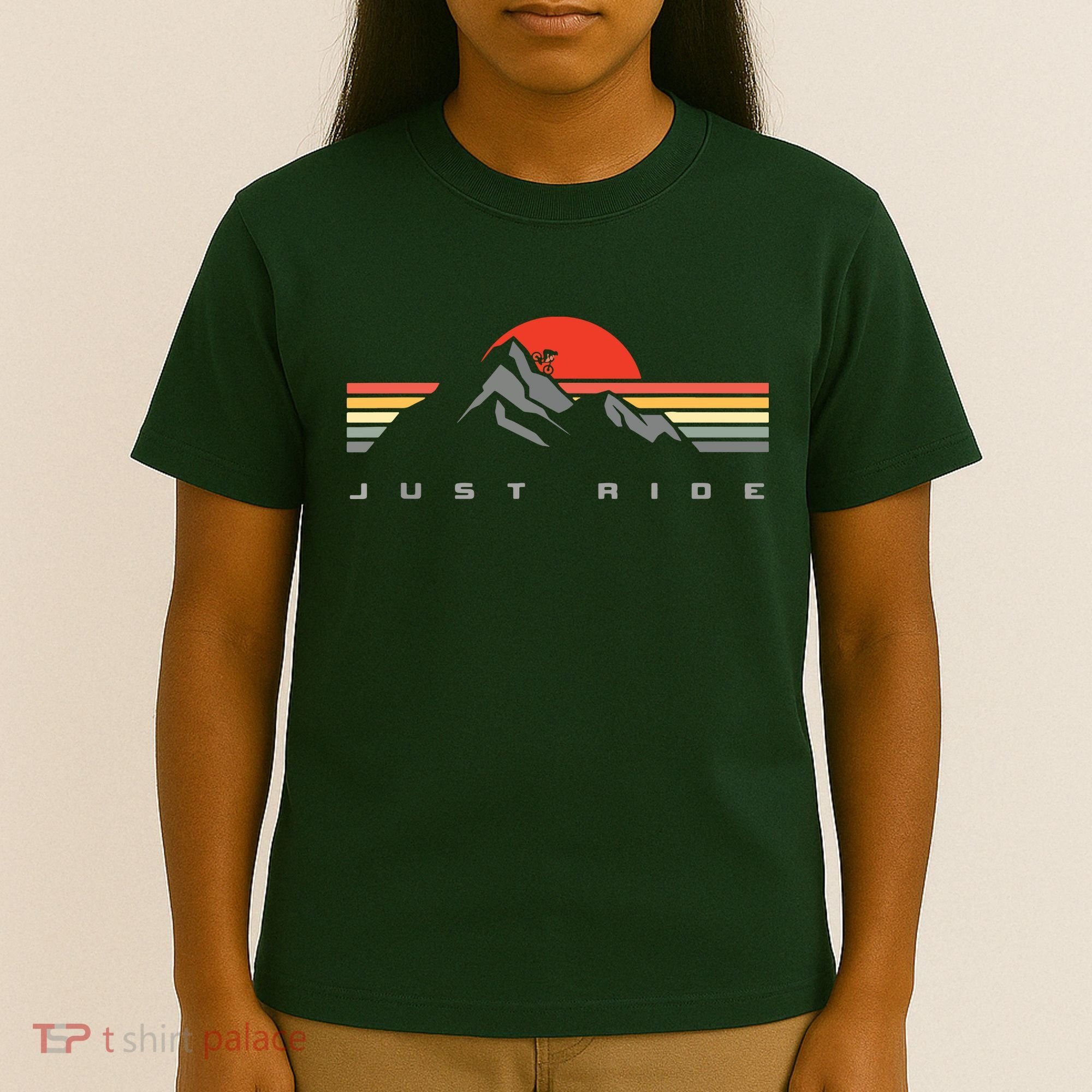 Mountain Bike Just Ride Downhill MTB Vintage Mountain Biker T-Shirt