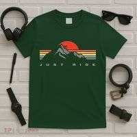 Mountain Bike Just Ride Downhill MTB Vintage Mountain Biker T-Shirt thumb 5