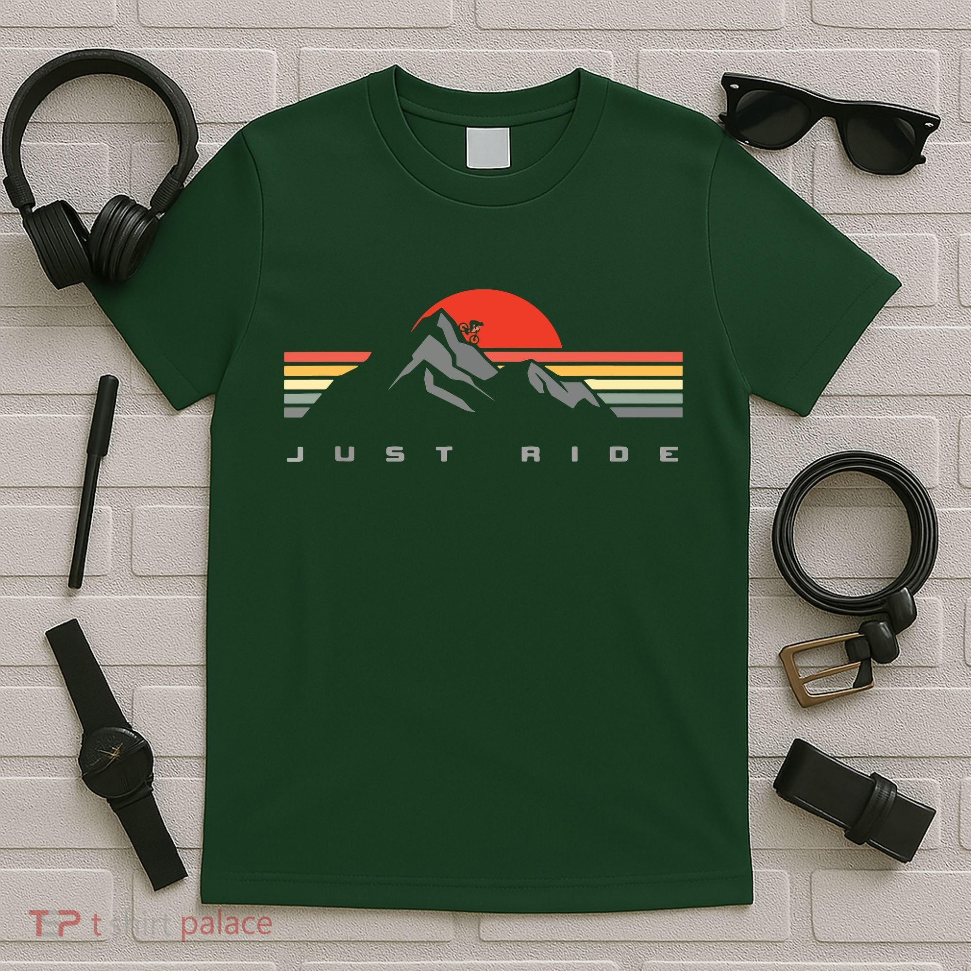 Mountain Bike Just Ride Downhill MTB Vintage Mountain Biker T-Shirt