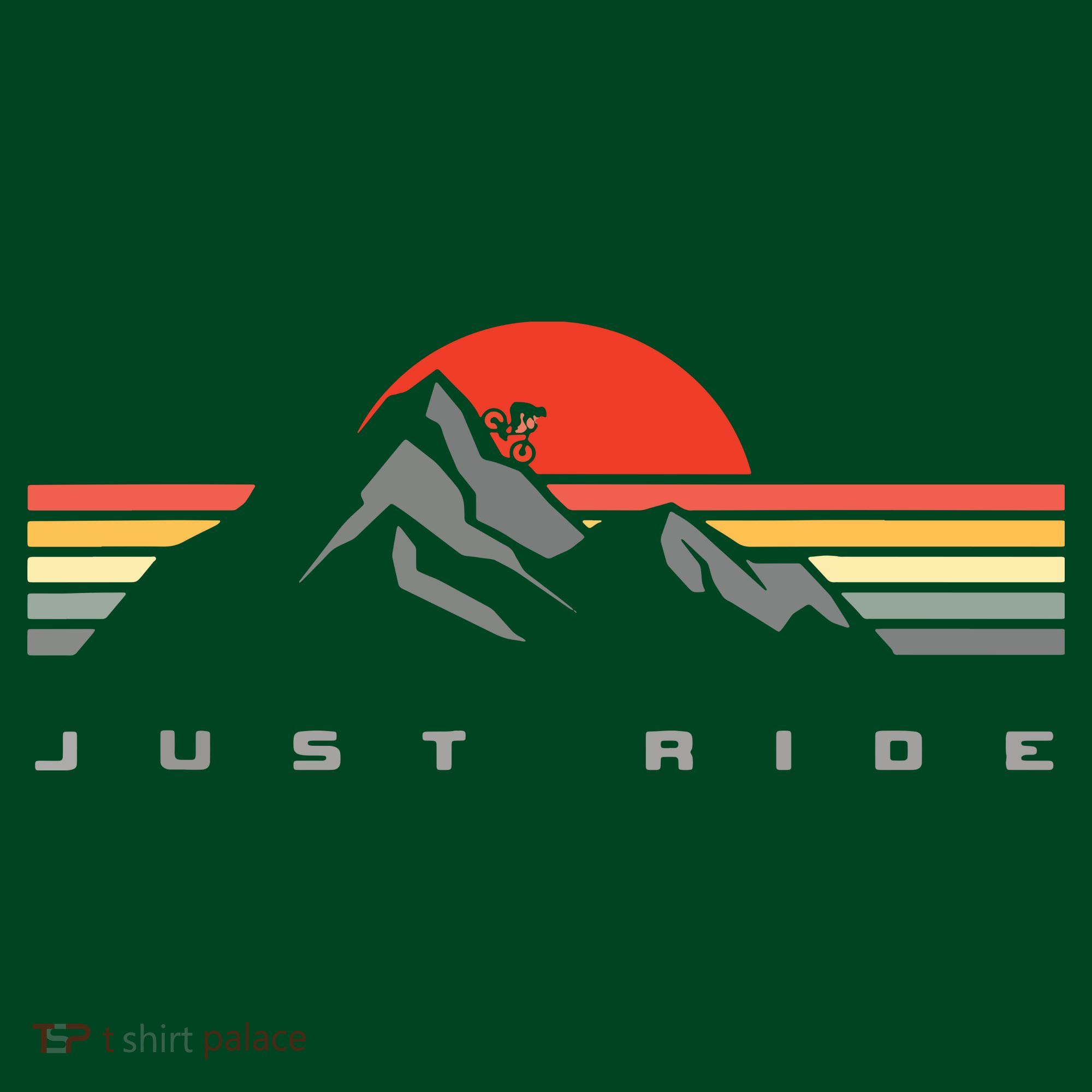 Mountain Bike Just Ride Downhill MTB Vintage Mountain Biker T-Shirt