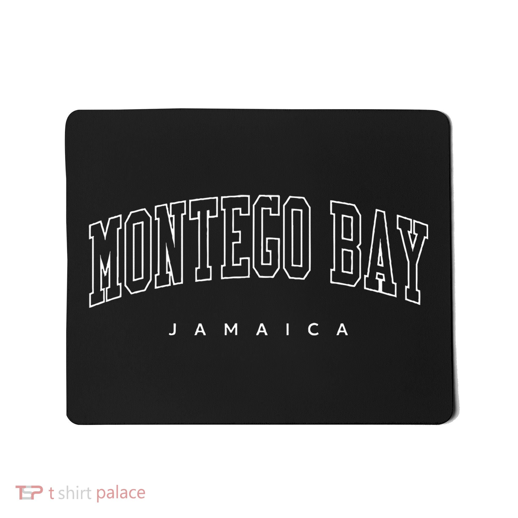Montego Bay Jamaica Trendy Varsity Athletic Style Mousepad
