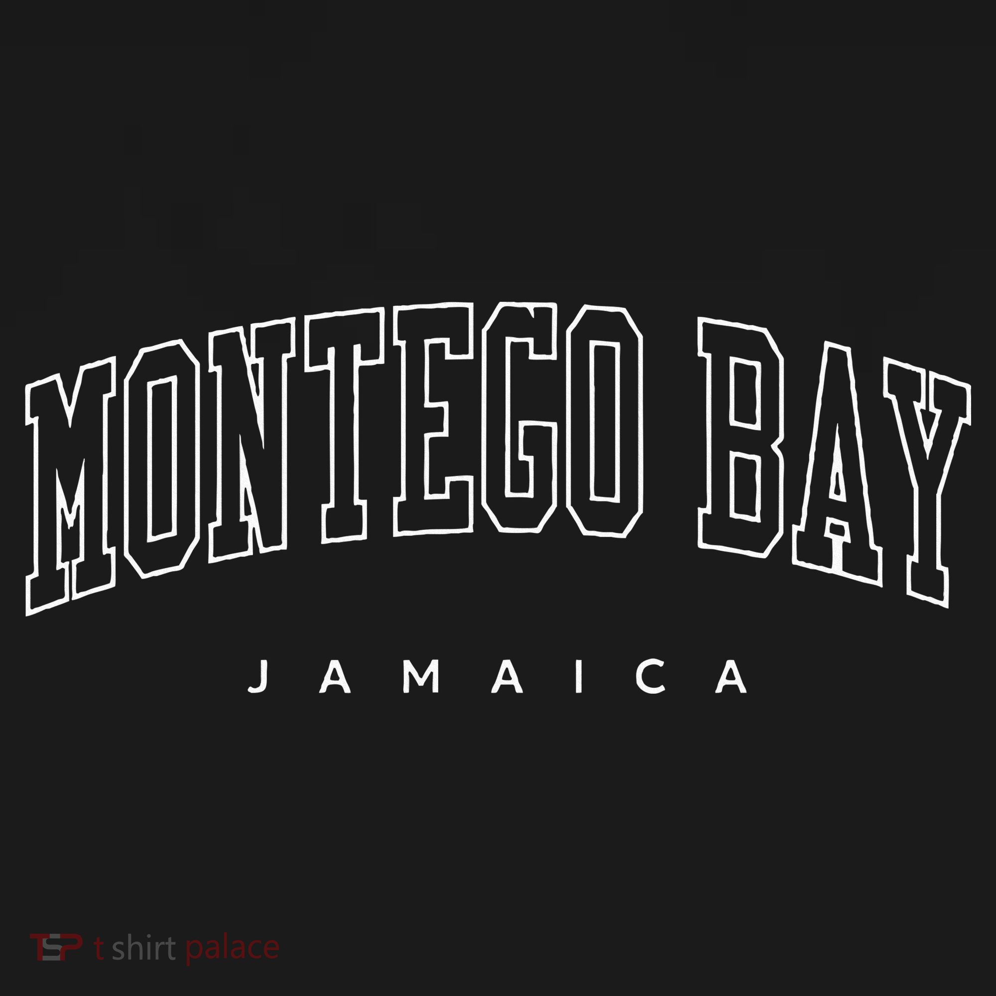 Montego Bay Jamaica Trendy Varsity Athletic Style Women's Tank Top