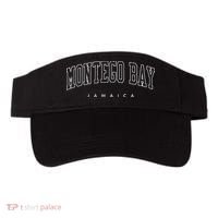 Montego Bay Jamaica Trendy Varsity Athletic Style Visor thumb 0