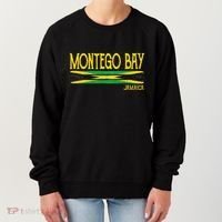 Montego Bay Jamaica Jamaican Flag Gift Souvenir Women's Sweatshirt thumb 0