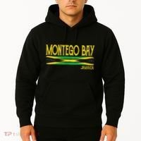 Montego Bay Jamaica Jamaican Flag Gift Souvenir Hoodie thumb 2