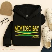 Montego Bay Jamaica Jamaican Flag Gift Souvenir Hoodie thumb 4