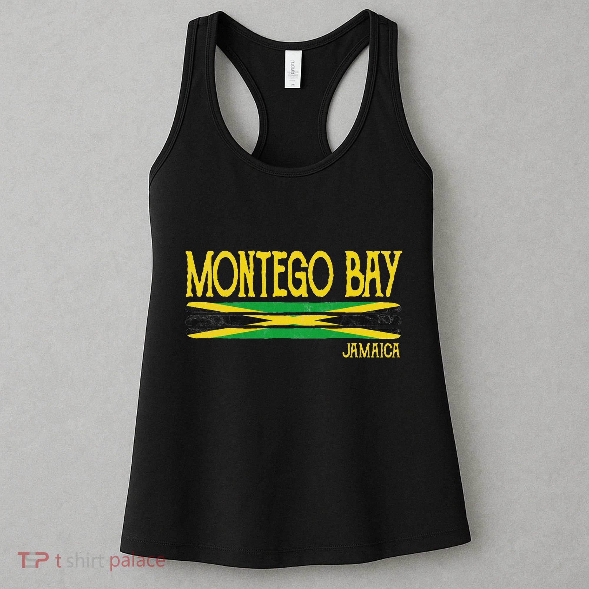 Montego Bay Jamaica Jamaican Flag Gift Souvenir Women's Tank Top