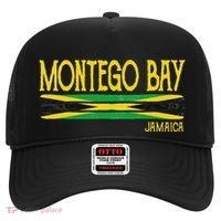 Montego Bay Jamaica Jamaican Flag Gift Souvenir Hat thumb 0