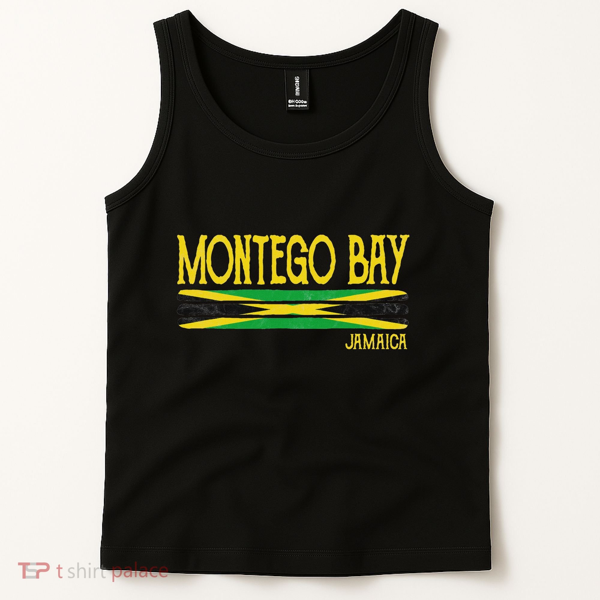 Montego Bay Jamaica Jamaican Flag Gift Souvenir Tank Top