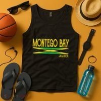 Montego Bay Jamaica Jamaican Flag Gift Souvenir Tank Top thumb 4