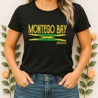 Montego Bay Jamaica Jamaican Flag Gift Souvenir Women's T-Shirt thumb 2