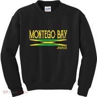 Montego Bay Jamaica Jamaican Flag Gift Souvenir Kids Sweatshirt thumb 0